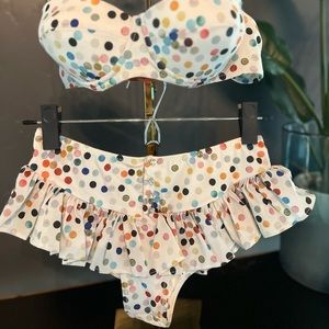 Rosamosario two piece polka dot bikini